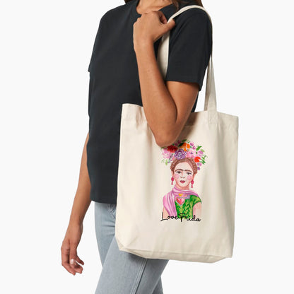 Love Frida Tote Bag - The Daily Gifty